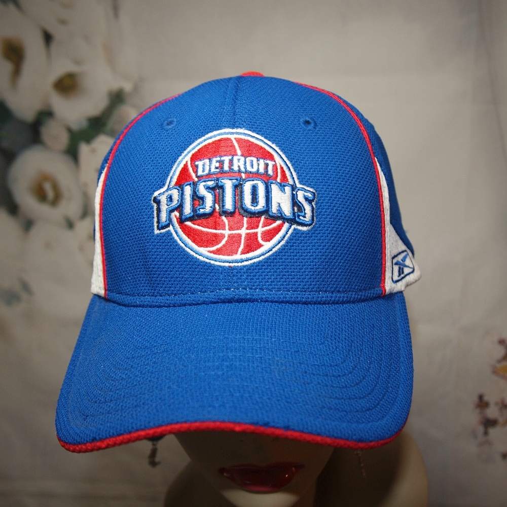 Detroit Pistons NBA Hat Reebok Vintage Top of the Line Embroidered Baseball Cap